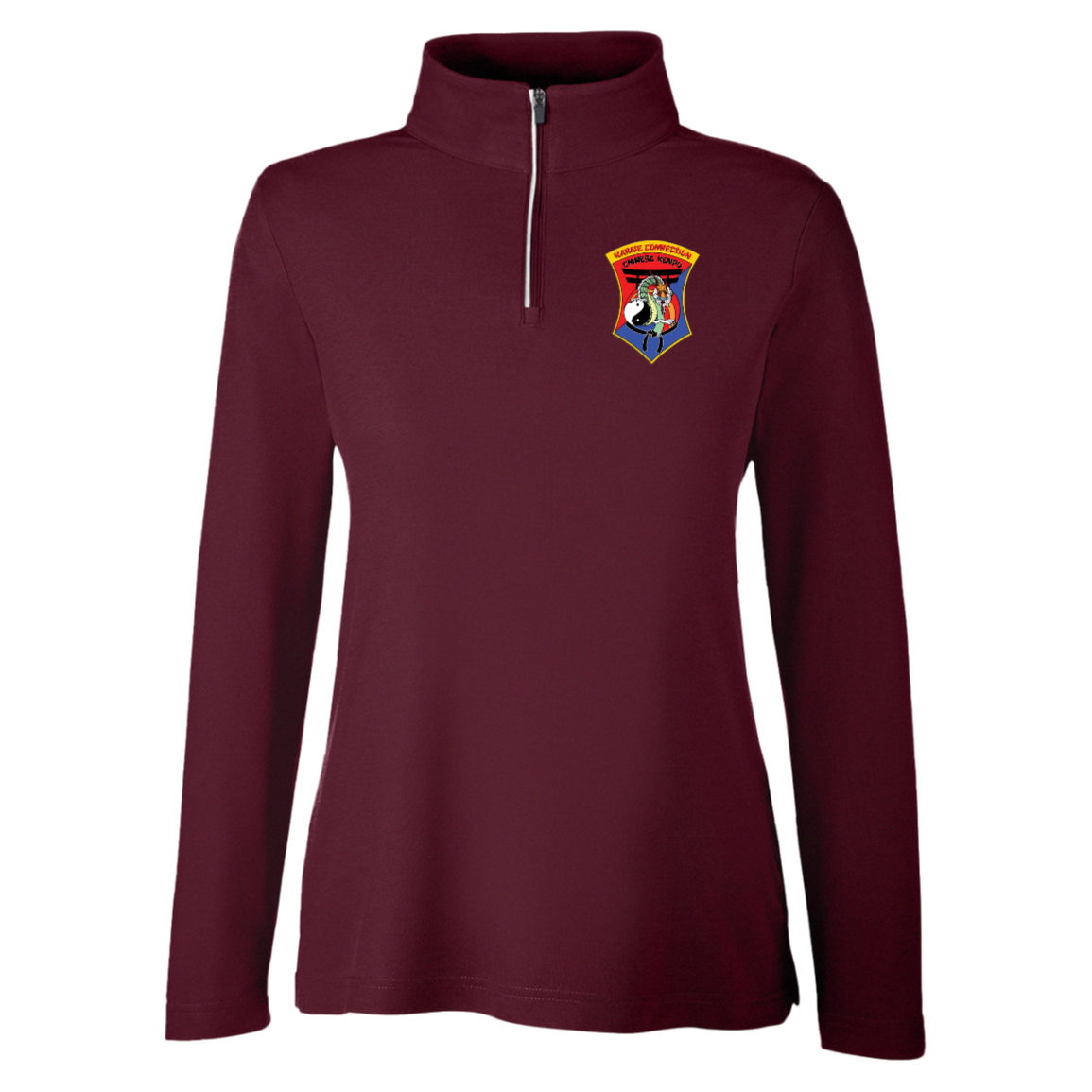 IKCA Logo FRONT ONLY Core 365 Womens Fusion Quarter Zip