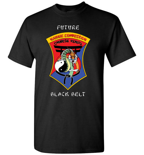 Kids Future Black Belt Front & Dragon Back TShirt