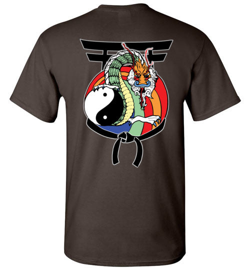 Kids Future Black Belt Front & Dragon Back TShirt