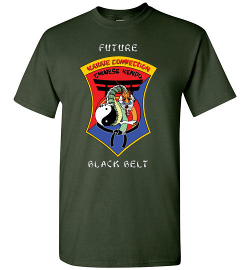 Kids Future Black Belt Front & Dragon Back TShirt