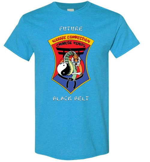 Kids Future Black Belt Front & Dragon Back TShirt