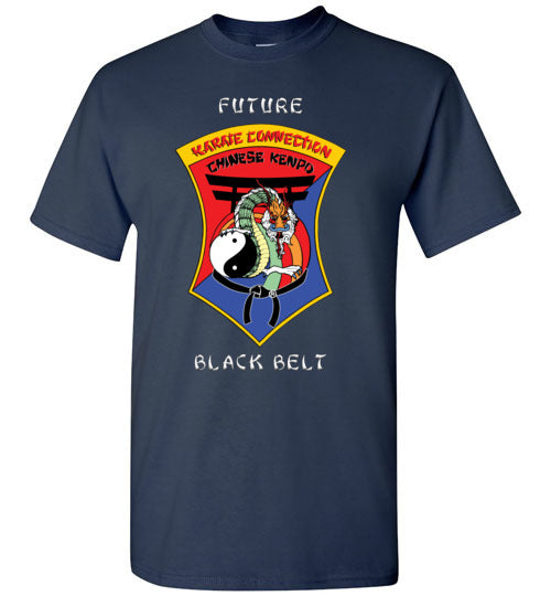 Kids Future Black Belt Front & Dragon Back TShirt