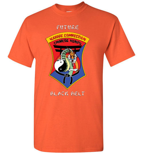 Kids Future Black Belt Front & Dragon Back TShirt