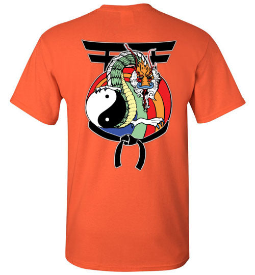 Kids Future Black Belt Front & Dragon Back TShirt