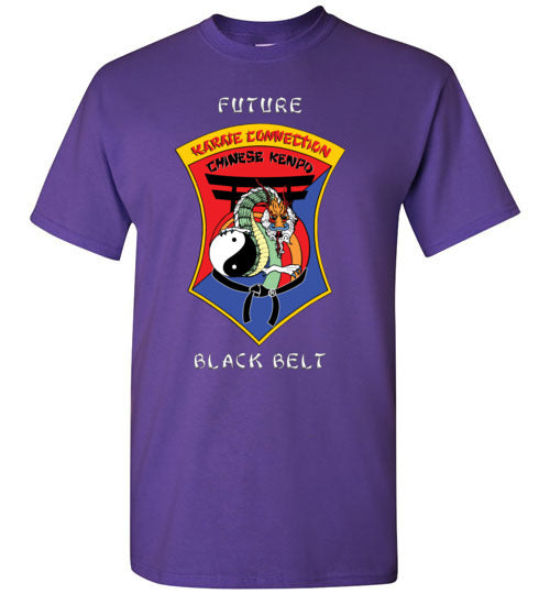 Kids Future Black Belt Front & Dragon Back TShirt