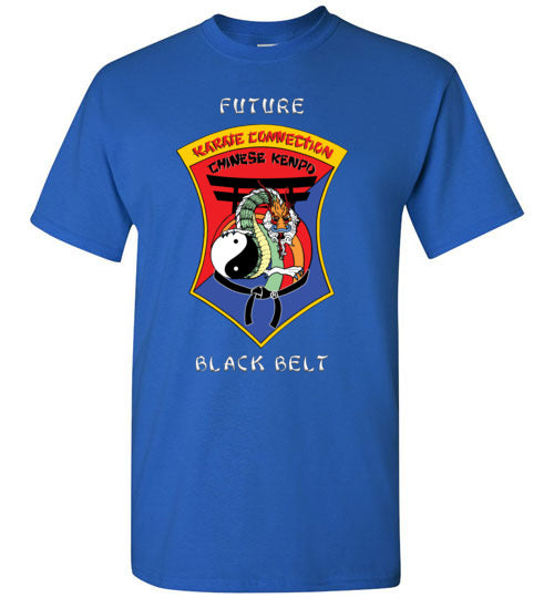 Kids Future Black Belt Front & Dragon Back TShirt
