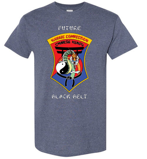 Kids Future Black Belt Front & Dragon Back TShirt
