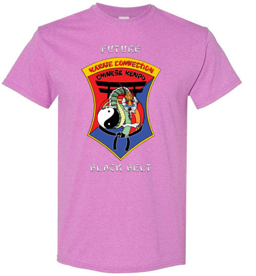 Kids Future Black Belt Front & Dragon Back TShirt
