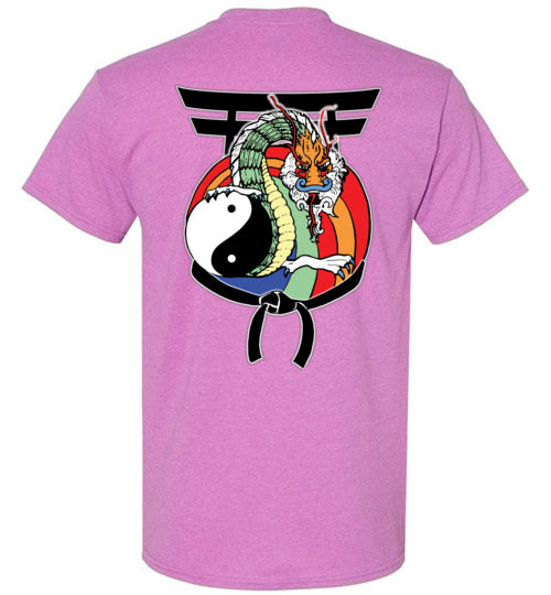 Kids Future Black Belt Front & Dragon Back TShirt