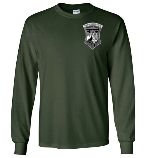 IKCA Grayscale Logo Front & Back Gildan Long Sleeve TShirt
