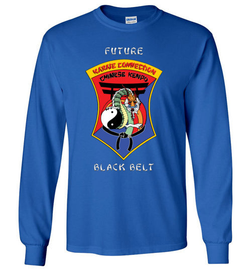 Kids Future IKCA Black Belt FRONT ONLY Gildan Long Sleeve TShirt