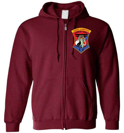 Zip Hoodie - IKCA Crest & IKCA Kenpo branding