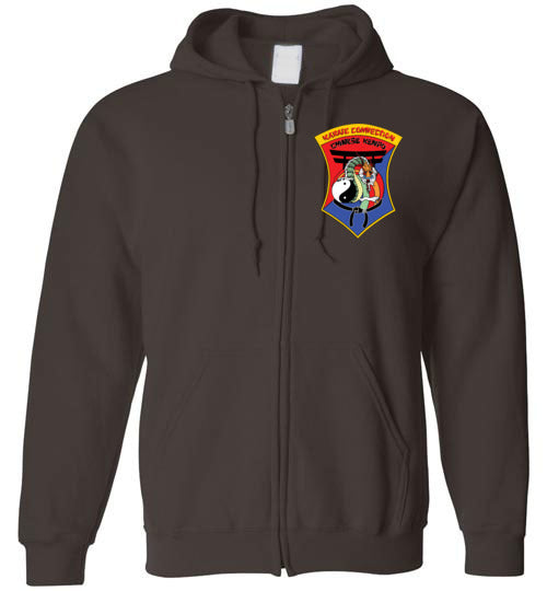 Zip Hoodie - IKCA Crest & IKCA Kenpo branding