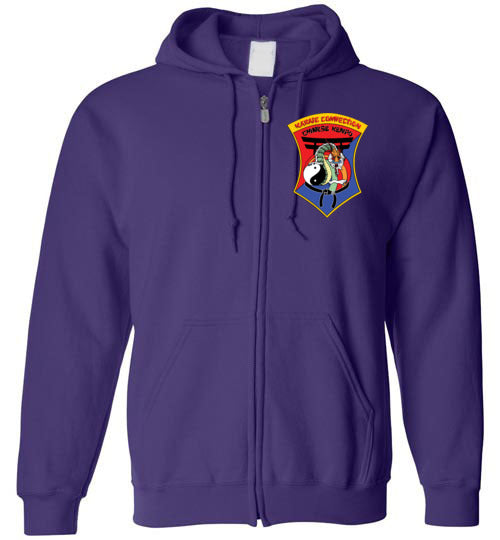 Zip Hoodie - IKCA Crest & IKCA Kenpo branding