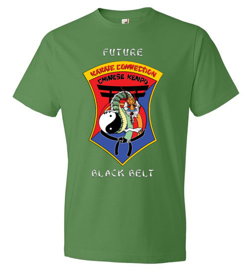 Kids Future Black Belt Front & Dragon Back Anvil Fashion TShirt
