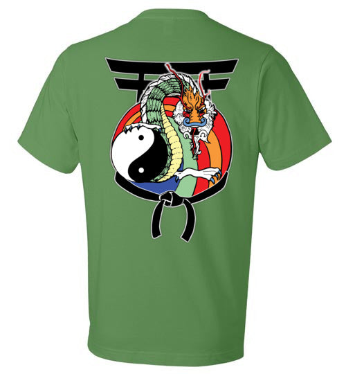Kids Future Black Belt Front & Dragon Back Anvil Fashion TShirt