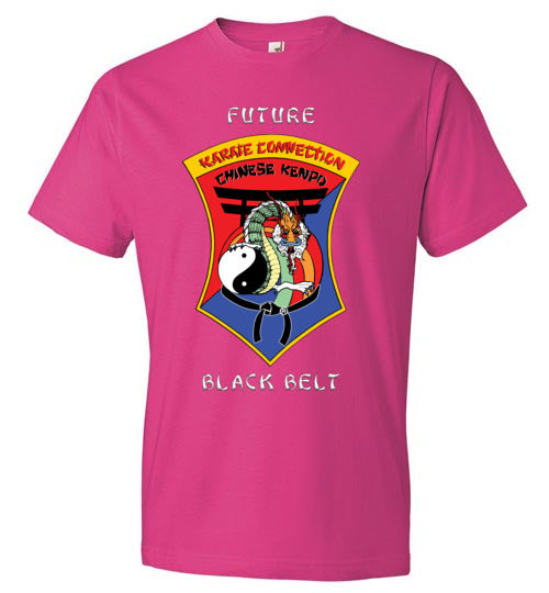 Kids Future Black Belt Front & Dragon Back Anvil Fashion TShirt