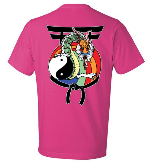 Kids Future Black Belt Front & Dragon Back Anvil Fashion TShirt