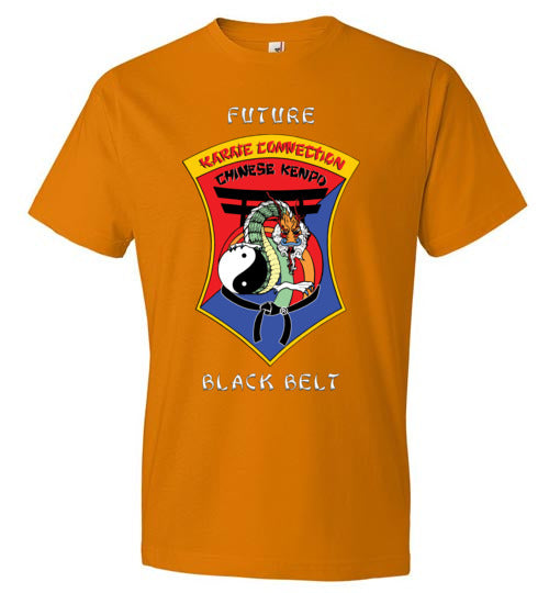 Kids Future Black Belt Front & Dragon Back Anvil Fashion TShirt