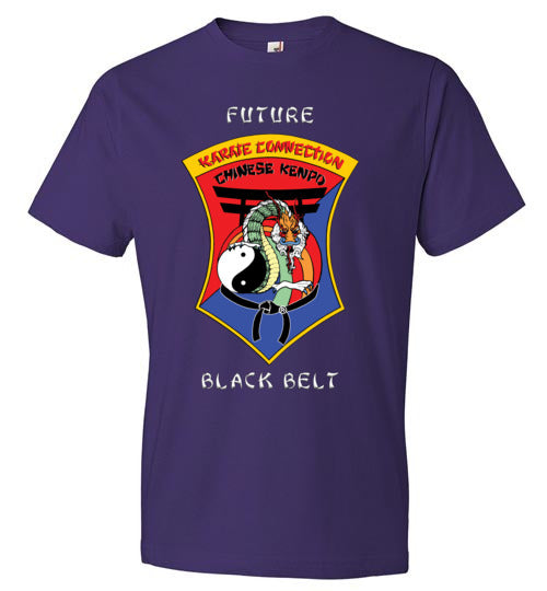 Kids Future Black Belt Front & Dragon Back Anvil Fashion TShirt