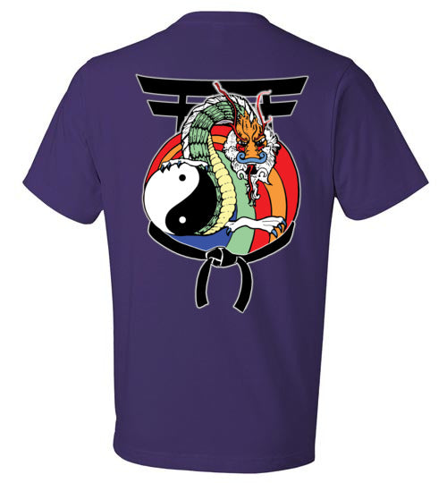 Kids Future Black Belt Front & Dragon Back Anvil Fashion TShirt