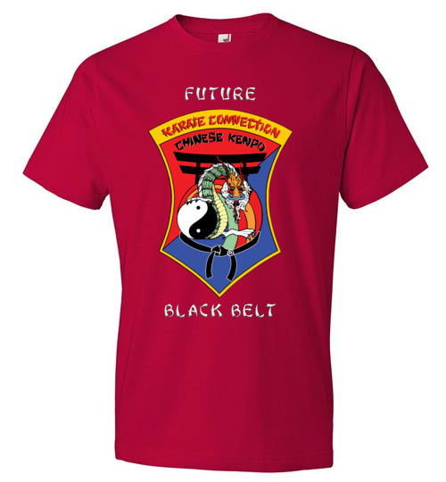 Kids Future Black Belt Front & Dragon Back Anvil Fashion TShirt
