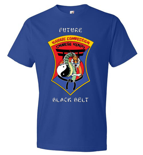 Kids Future Black Belt Front & Dragon Back Anvil Fashion TShirt