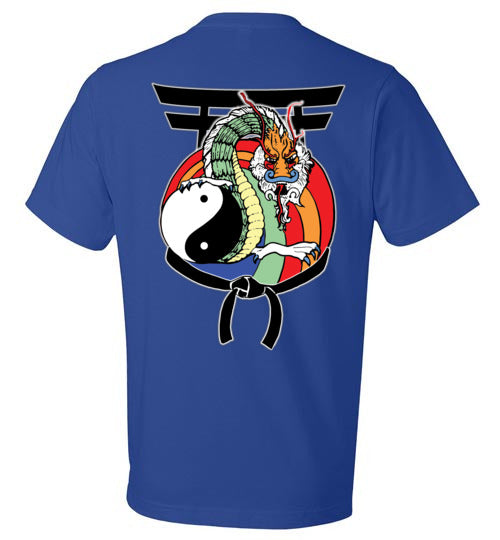 Kids Future Black Belt Front & Dragon Back Anvil Fashion TShirt
