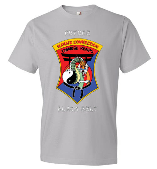Kids Future Black Belt Front & Dragon Back Anvil Fashion TShirt