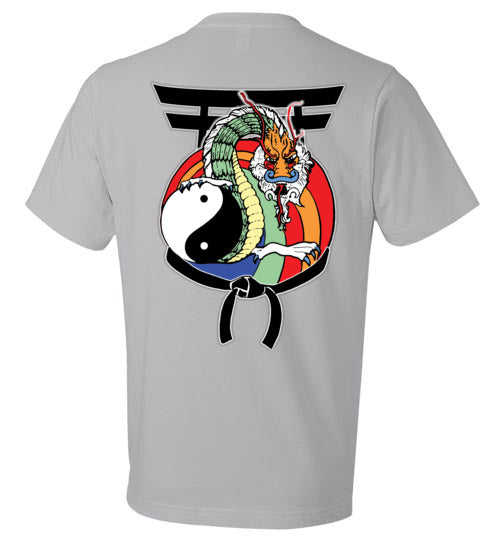 Kids Future Black Belt Front & Dragon Back Anvil Fashion TShirt