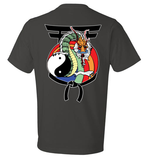 Kids Future Black Belt Front & Dragon Back Anvil Fashion TShirt