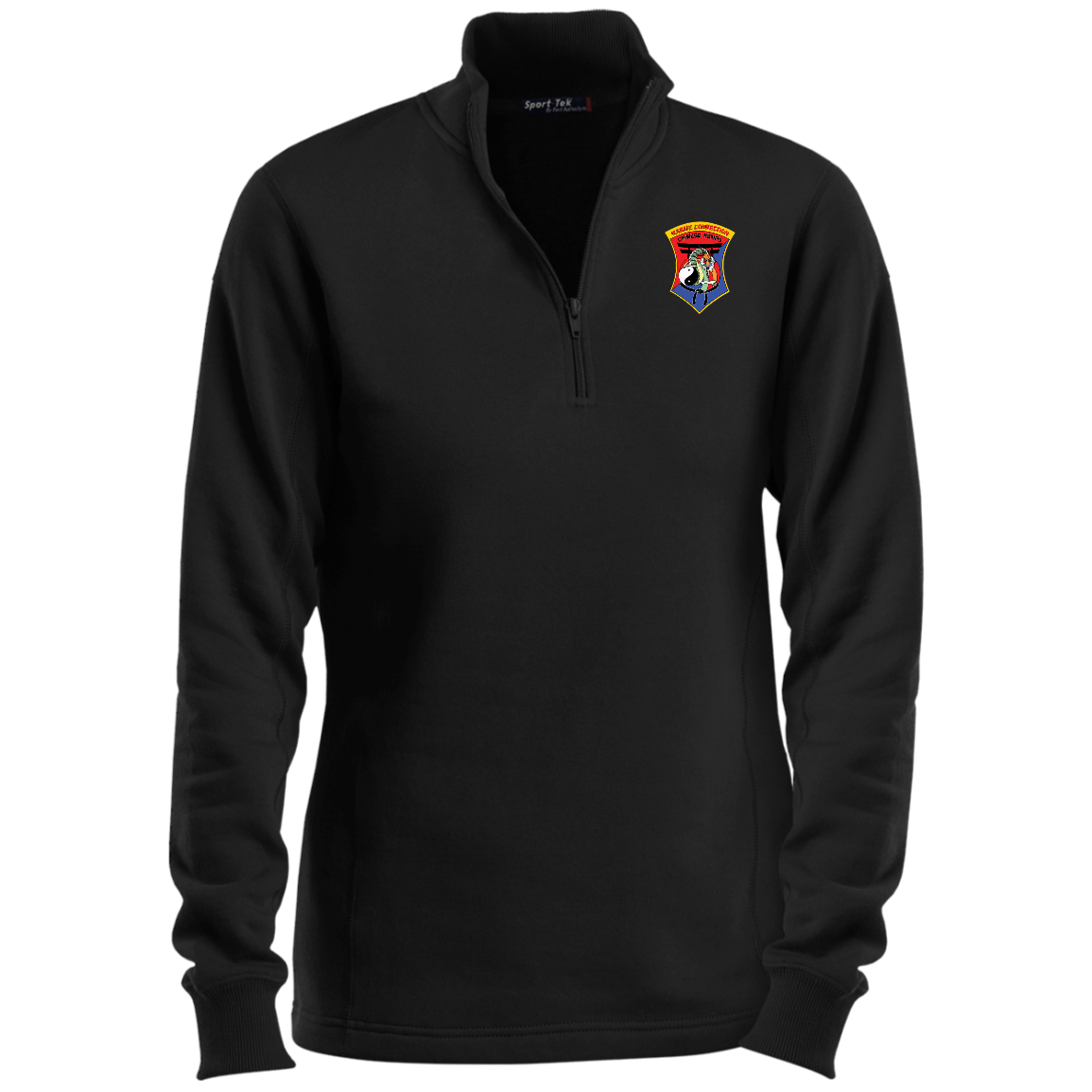 IKCA Logo FRONT ONLY Ladies 1/4 Zip Sweatshirt