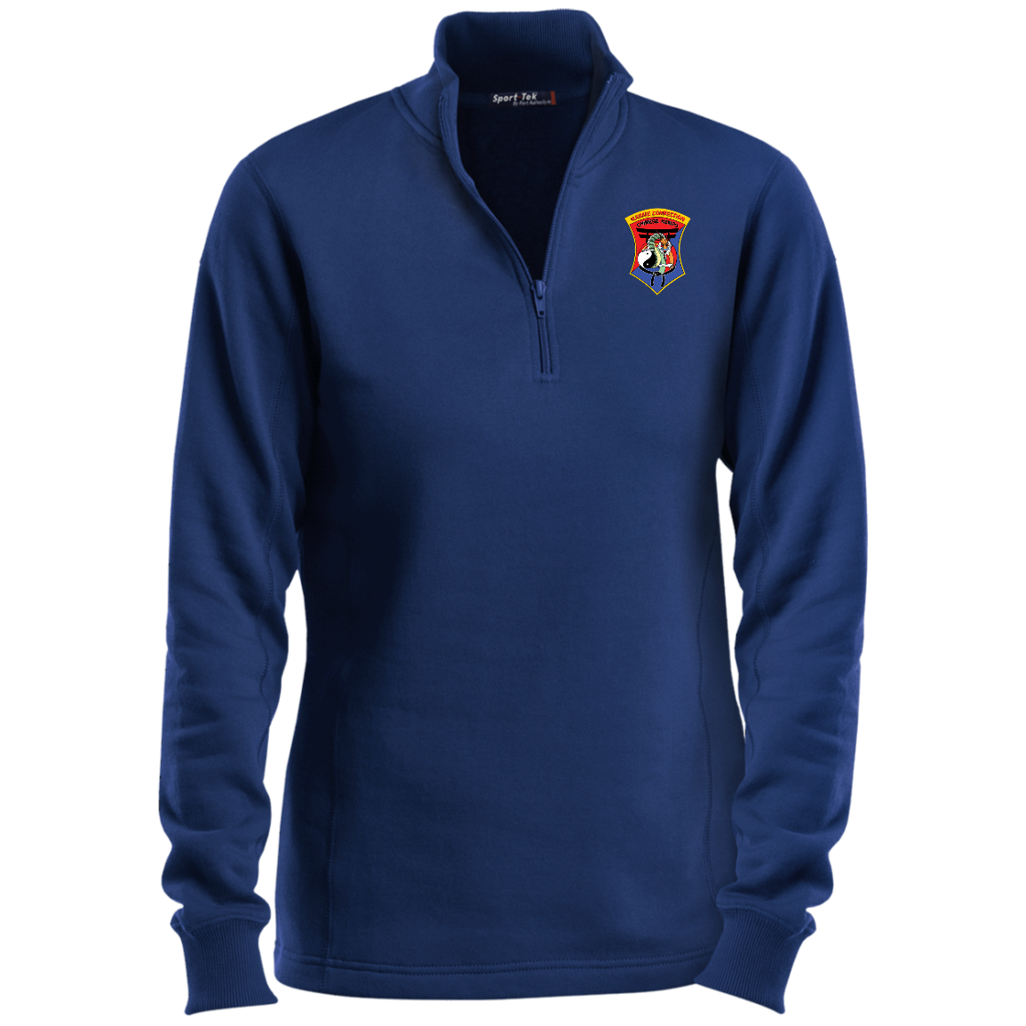 IKCA Logo FRONT ONLY Ladies 1/4 Zip Sweatshirt