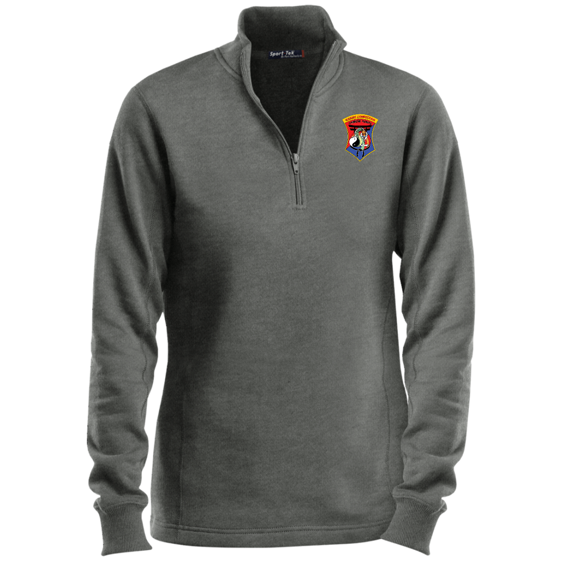 IKCA Logo FRONT ONLY Ladies 1/4 Zip Sweatshirt