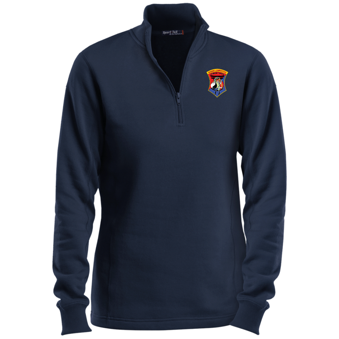 IKCA Logo FRONT ONLY Ladies 1/4 Zip Sweatshirt