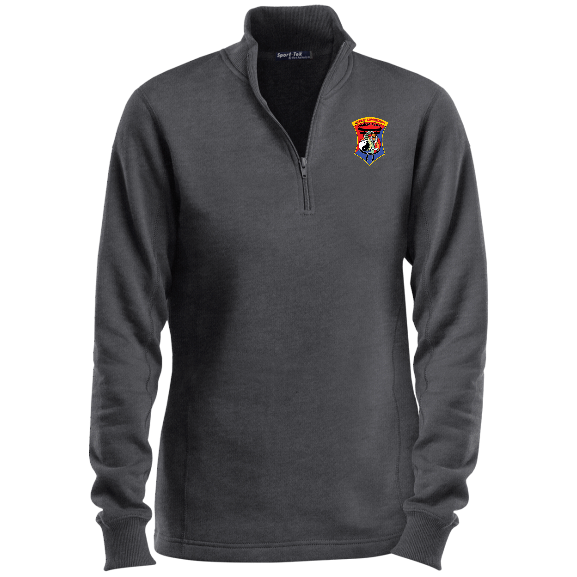IKCA Logo FRONT ONLY Ladies 1/4 Zip Sweatshirt