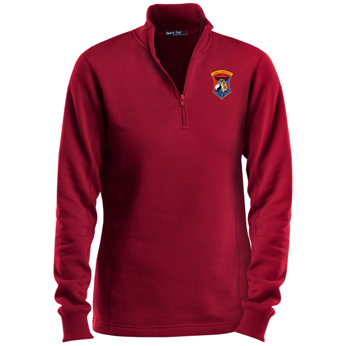 IKCA Logo FRONT ONLY Ladies 1/4 Zip Sweatshirt