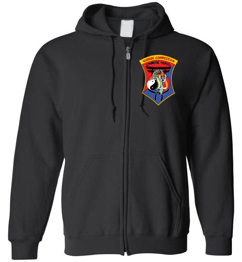 Zip Hoodie - IKCA Crest & IKCA Kenpo branding