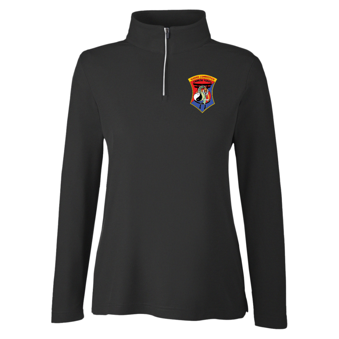 IKCA Logo FRONT ONLY Core 365 Womens Fusion Quarter Zip