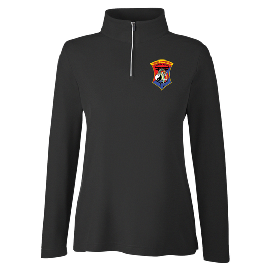IKCA Logo FRONT ONLY Core 365 Womens Fusion Quarter Zip