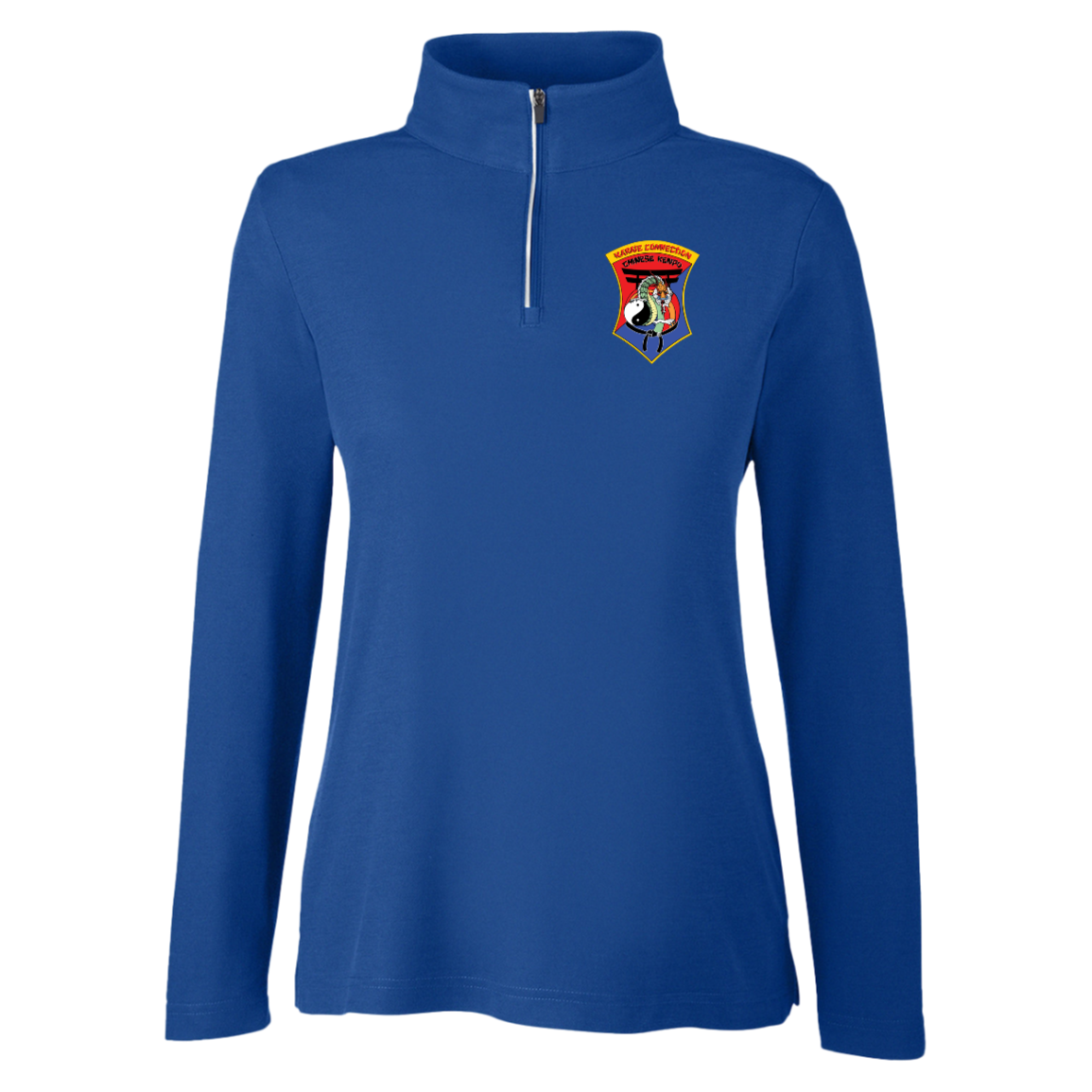 IKCA Logo FRONT ONLY Core 365 Womens Fusion Quarter Zip