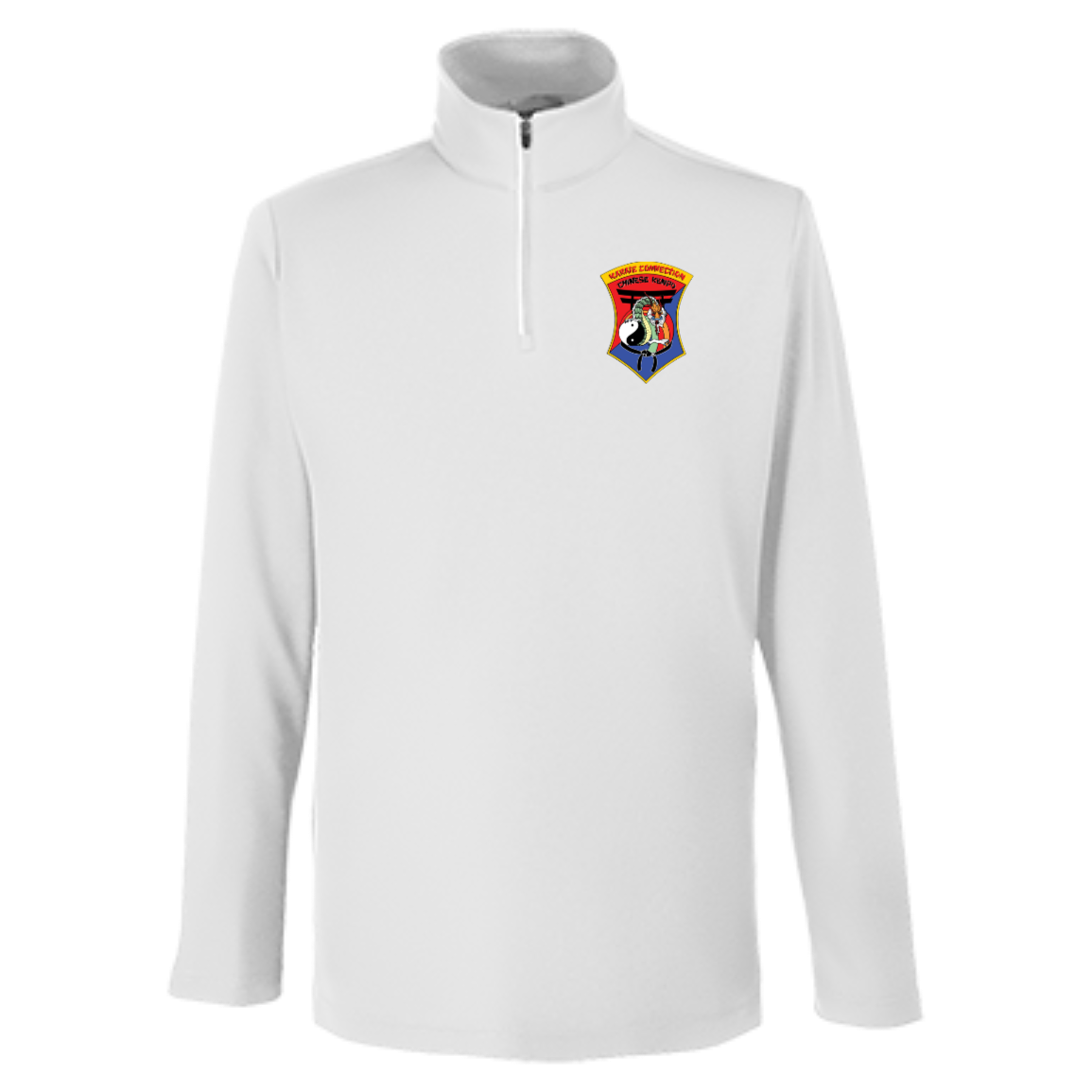 IKCA Logo FRONT ONLY Core 365 Mens Fusion ChromaSoft Pique Quarter Zip