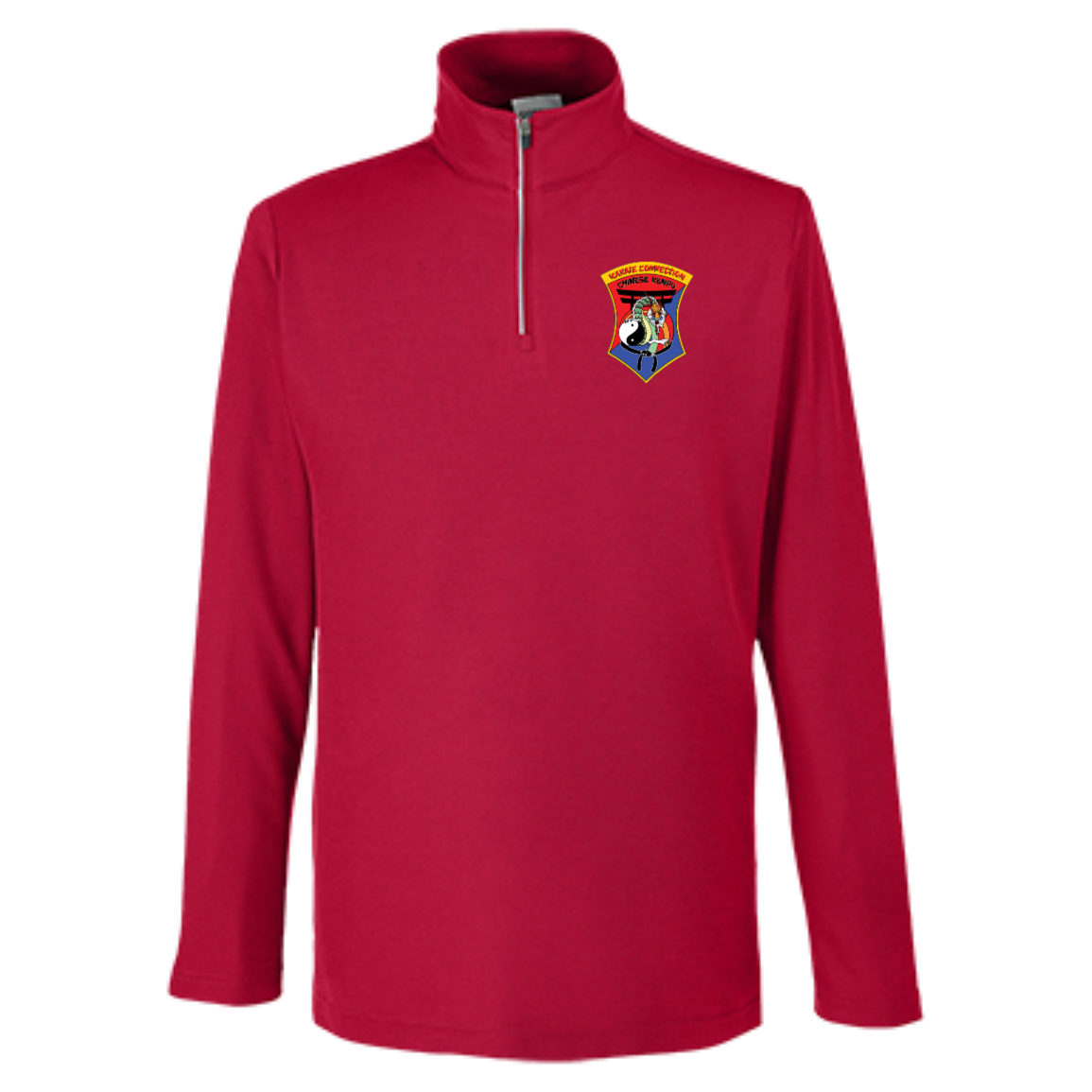 IKCA Logo FRONT ONLY Core 365 Mens Fusion ChromaSoft Pique Quarter Zip