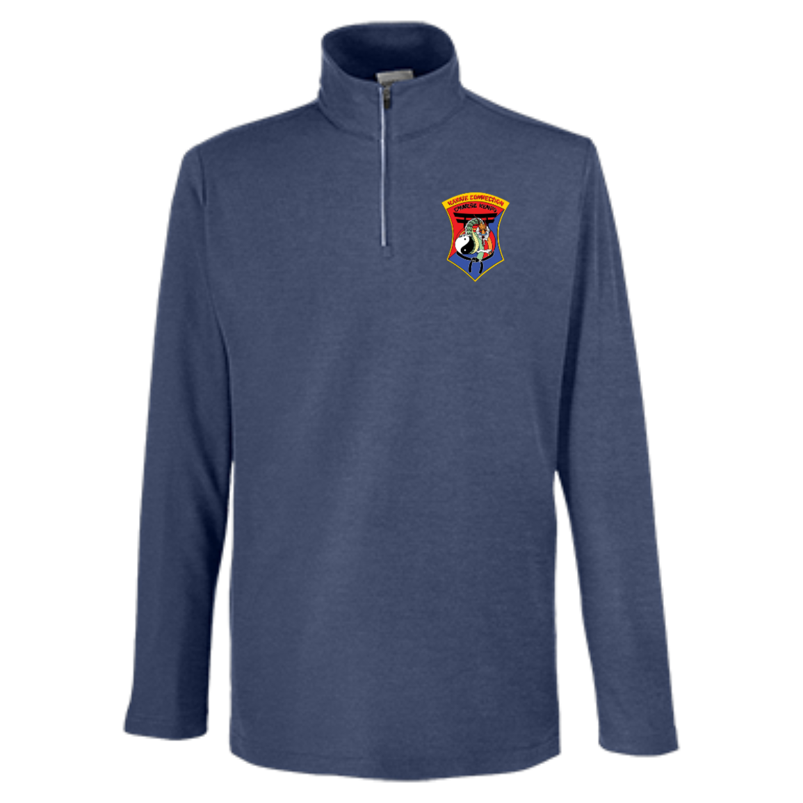 IKCA Logo FRONT ONLY Core 365 Mens Fusion ChromaSoft Pique Quarter Zip