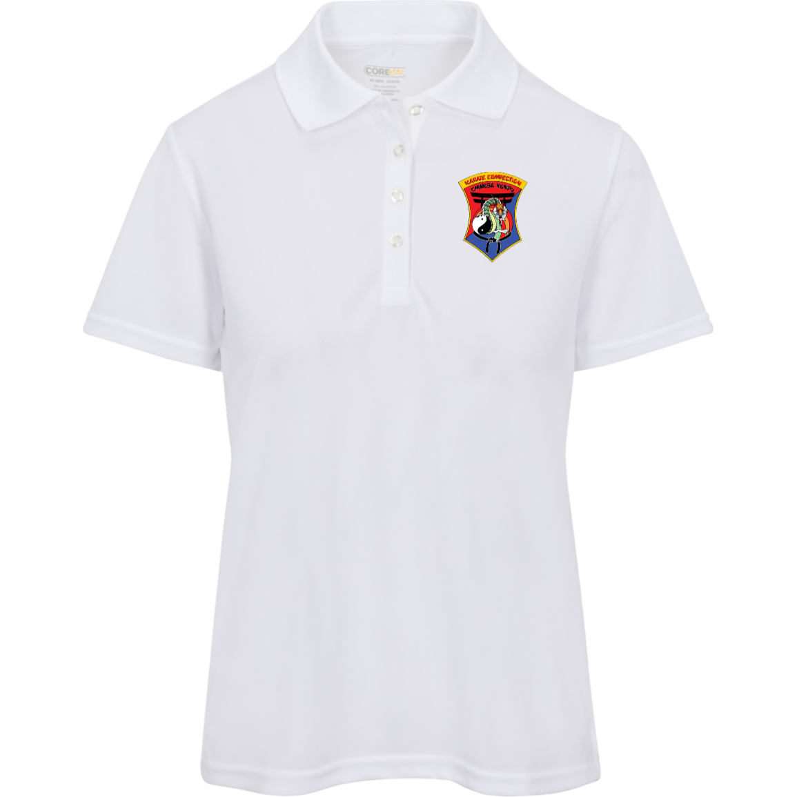 IKCA Logo FRONT ONLY Core 365 Womens Origin Pique Polo