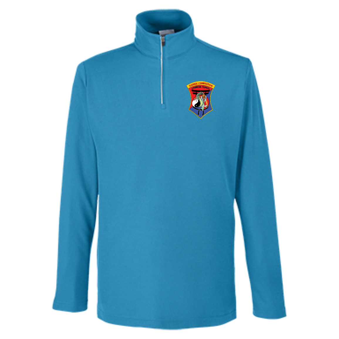 IKCA Logo FRONT ONLY Core 365 Mens Fusion ChromaSoft Pique Quarter Zip