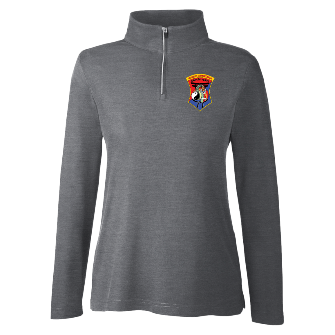 IKCA Logo FRONT ONLY Core 365 Womens Fusion Quarter Zip