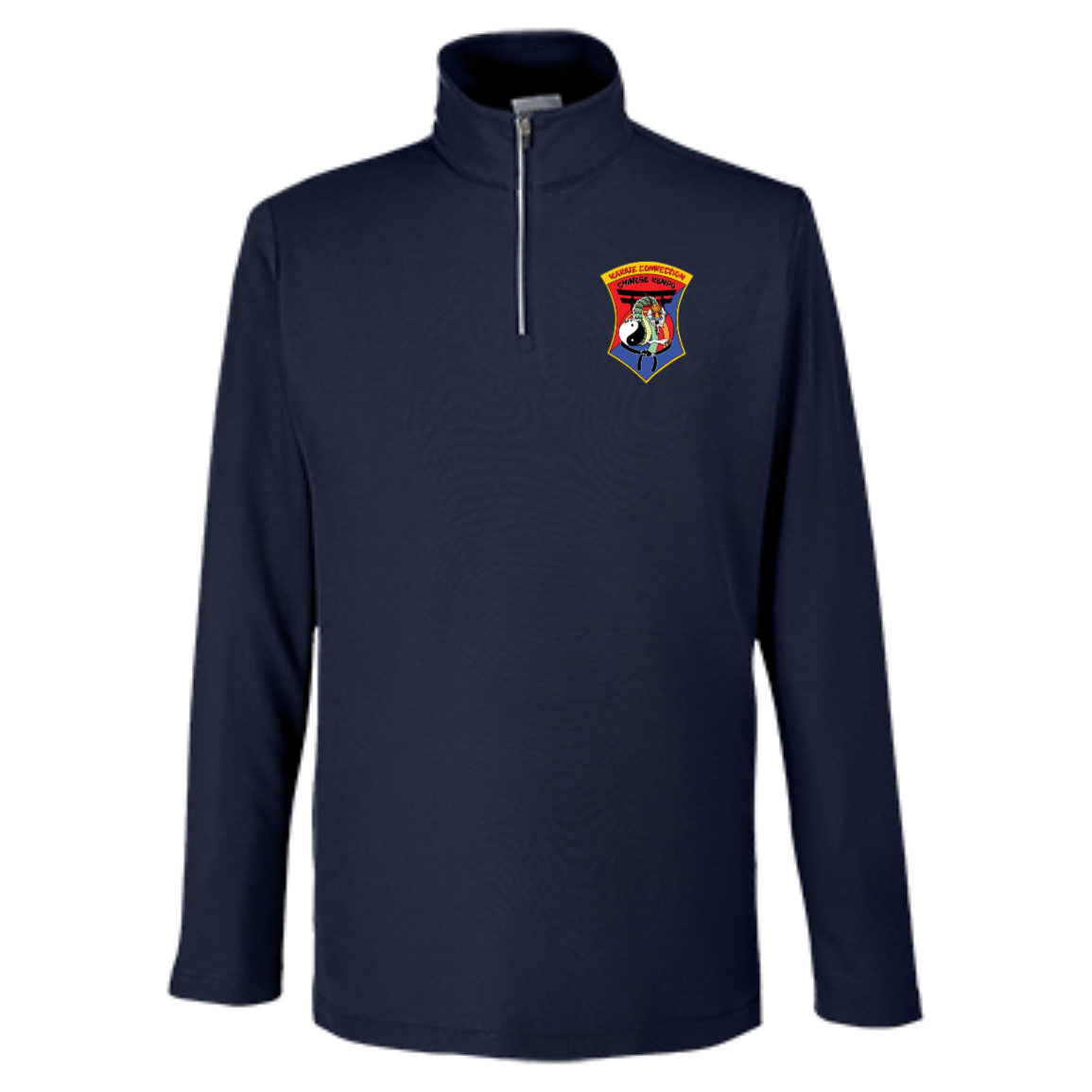 IKCA Logo FRONT ONLY Core 365 Mens Fusion ChromaSoft Pique Quarter Zip