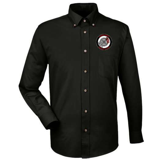 Kaizen Kenpo Harriton Mens Easy Blend Long Sleeve Twill Shirt