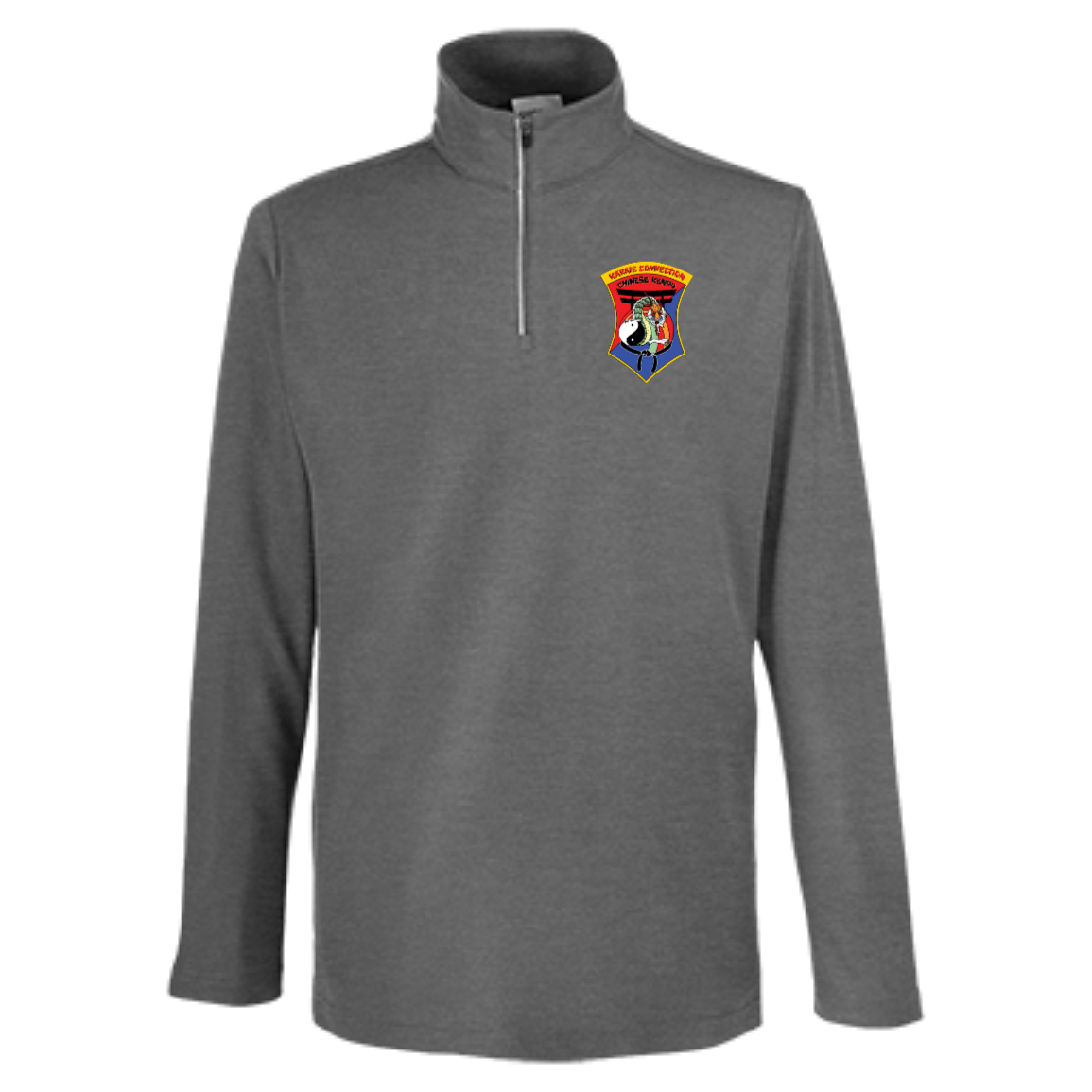 IKCA Logo FRONT ONLY Core 365 Mens Fusion ChromaSoft Pique Quarter Zip